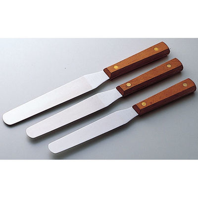 松吉医科器械 軟膏ヘラ（木柄付き） M ステンレス製 MY-8051 1本（直送品）