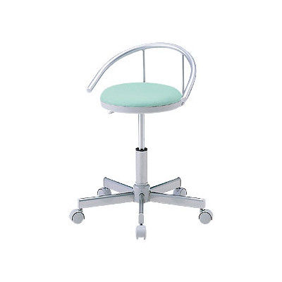 サンワサプライ　ラウンドチェア（静音キャスター）　グリーン（直送品）