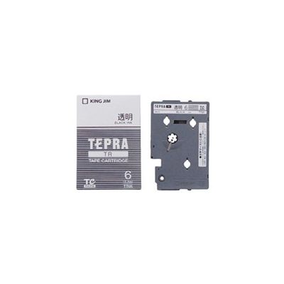テプラ TEPRA TRテープ 幅6mm 透明ラベル(文字) TT6K 1個 テプラ TEPRA TRテープ 幅6mm 透明ラベル(文字) TT6K 1個