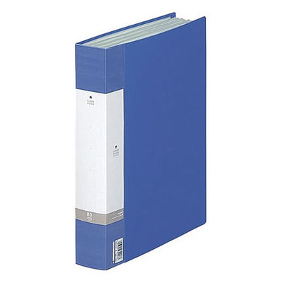 リヒトラブ　リクエスト　クリヤーブック　A4タテ　80　青　G3204　　（直送品）