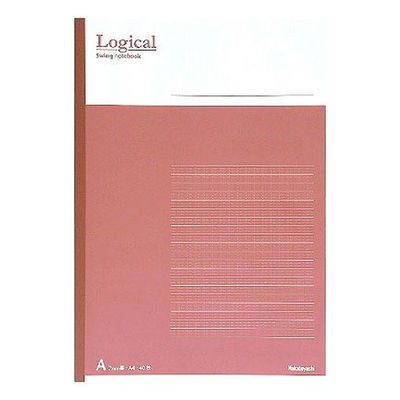 ナカバヤシ　ロジカルノート・A4・A罫・ピンク　no-A402A-P　1セット(10冊：1冊×10)　（直送品）