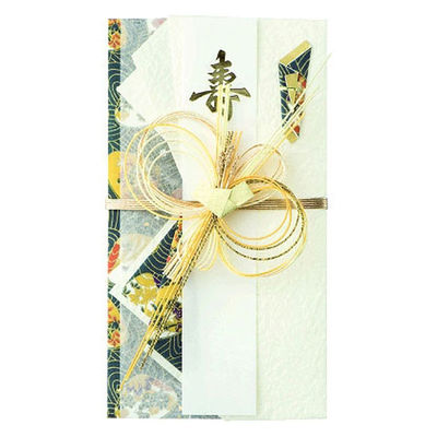 今村紙工　祝儀袋　優美　グリーン　NO.380-2　（直送品）