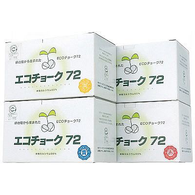 エコチョーク 赤 TGNECO2 1箱（72本入） 日本白墨工業 （直送品