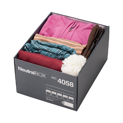キングジム　ニュートラルボックスXL　グレー　4058クレ　（直送品）