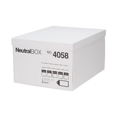 キングジム　ニュートラルボックスXL　白　4058シロ　（直送品）