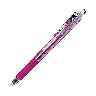 ゼブラ ボールペン 油性 ノック式 タプリクリップ 0.7mm 桃 BN5-P 1本（直送品）