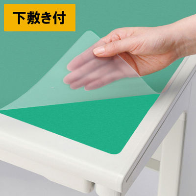 プラス ななめカットデスクマットOA DMー146EW DM-146EW 1枚（直送品）