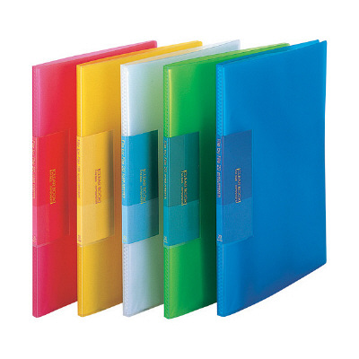 ビュートン　スリムクリヤーブック20P　FCB-A4-20CY　イエロー　（直送品）