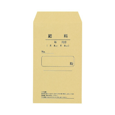 菅公工業 クラフト封筒 シ718 角8 給料明細無 100枚 郵便番号枠なし 接着テープ無（直送品）