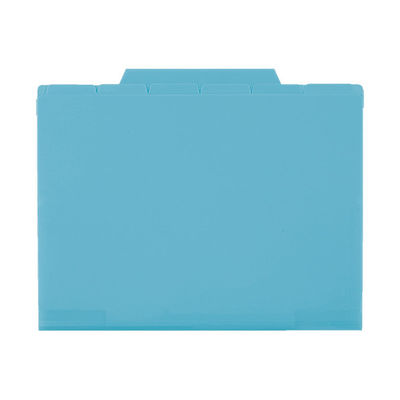 セキセイ　6インデックスフォルダA4　ブルー　ACT-906-10　（直送品）