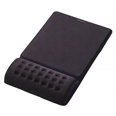 エレコム　COMFY＜カンフィー＞　リストレスト付マウスパッド　MP-095シリーズ　ブラック　MP-095BK（直送品）