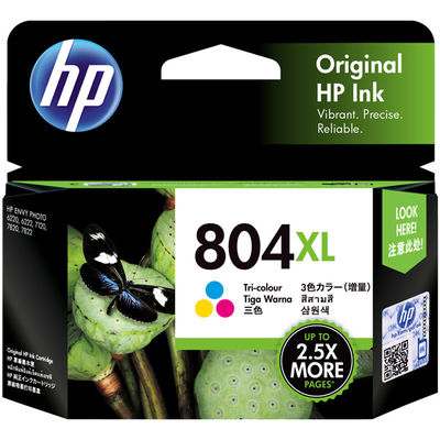 HP（ヒューレット・パッカード） 純正インク HP804XL 3色カラー（増量） T6N11AA 1個（直送品）