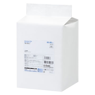 オオサキメディカル 吸水・防水マット 60×90cm 84273 1セット（30枚入×4袋）  オリジナル