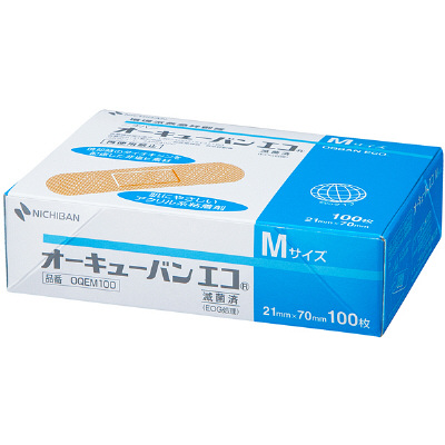 ニチバン オーキューバンエコ 21mm×70mm OQEM100 1箱（100枚入）