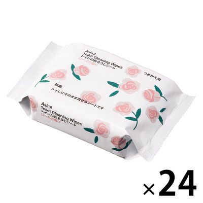 大王製紙 トイレのおそうじシート ローズの香り 詰替用 1箱（24個入）（寄付金付き） オリジナル