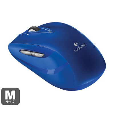 ロジクール（Logicool） 無線（ワイヤレス）マウス m546シリーズ ペリー（ブルー） 光学式/7ボタン/横スクロール対応 M546BP
