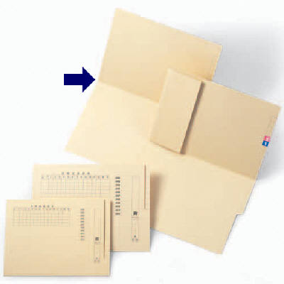 ケルン KS-730 TDカルテフォルダー（見開き/抗菌ケルンボード製） A4