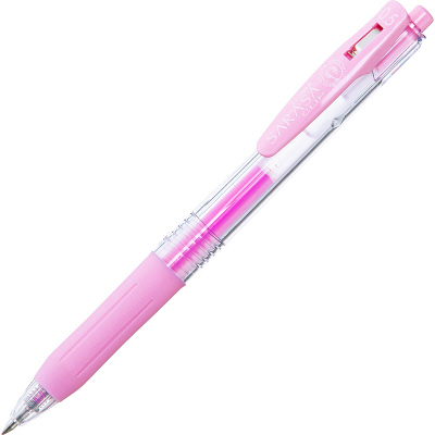 ゼブラ ゲルインク ノック式 サラサクリップ 0.5mm ミルクピンク P-JJ15-MKP 1セット（10本入り）（直送品）