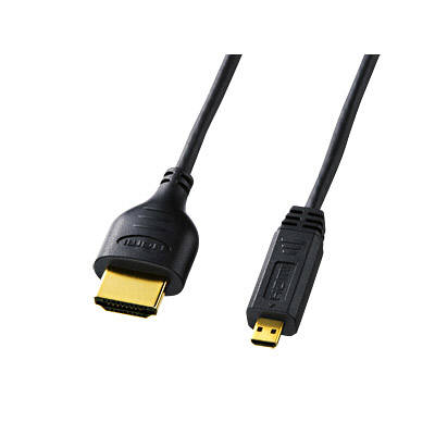 サンワサプライ イーサネット対応ハイスピードHDMIマイクロケ