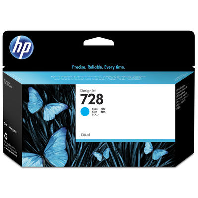 HP（ヒューレット・パッカード） 純正インク HP728 （130ml） シアン F9J67A 1個（直送品）