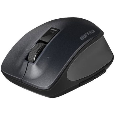 バッファロー 無線 BlueLED プレミアムフィットマウス Mサイズ ブラック BSMBW500MBK 1個（直送品）