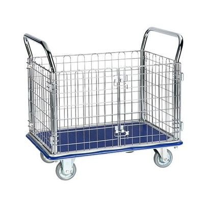 エヌケーキャリーキャスター 観音扉型金網台車 300kg NK-307K 1台 1-6290-01（直送品）