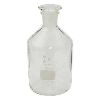DWK Life Sciences 試薬瓶(栓付き)(デュラン(R)) 白 1000mL 211655404 1本 1-8400-06（直送品）