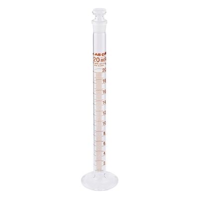 アズワン 有栓メスシリンダー 20mL 1-8563-03 1個（直送品）