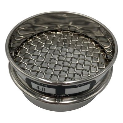 サンポー ステンレスふるい φ75×20mm 4.00mm 5-3294-21 1個（直送品）