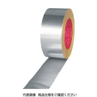 マクセル SLIONTEC アルミ粘着テープ(ツヤあり)75mm 816000-20-75X50 1巻 351-9155（直送品）