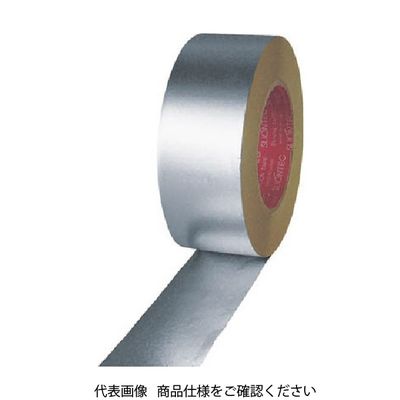 マクセル SLIONTEC アルミ粘着テープ(ツヤなし)75mm 806000-20-75X50 1巻 351-9104（直送品）