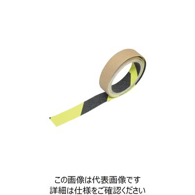 トラスコ中山 TRUSCO 蛍光ノンスリップテープ 屋外用 25mmX3m ゼブラ TKNS-25 ZB 1巻 256-4238（直送品）