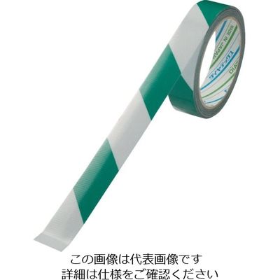 ダイヤテックス パイオラン 再帰反射テープ 25mm×10m ホワイト/グリーン RF-30-WG-25 1巻 293-0854（直送品）