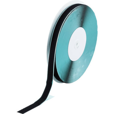 トラスコ中山 TRUSCO マジックテープ[[R下]] 糊付B側 幅25mmX長さ25m 黒 TMBN-2525-BK 1巻（直送品）