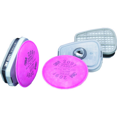 スリーエム ジャパン 3M 有機ガス用吸収缶 L3ろ過材付き 6001/2091ーL3 2個入り 1組 330-5678（直送品）