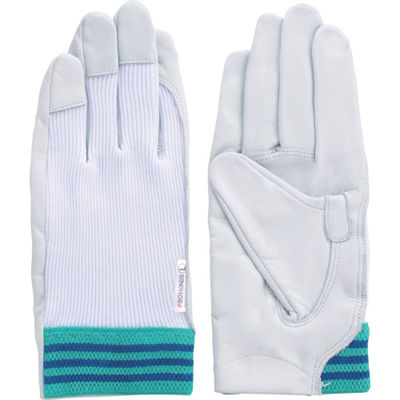 富士グローブ 国産牛革手袋 #12A デンコーアルミ 白 S 3210 1双 334-5092（直送品）