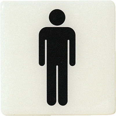 光 ルミノーバ蓄光サイン男マーク LU881-1 1枚(1個) 001-9488（直送品）