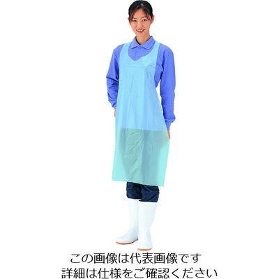 宇都宮製作 シンガー ウツノミヤポリエプロン ブルー M 50枚入り U-POLYAPRON B 1袋(50枚) 332-3692（直送品）