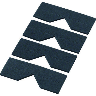 トラスコ中山 TRUSCO エッジクッションテープ コーナー用 ブラック 4枚入 TECC-50BK 1袋(4枚) 329-2312（直送品）