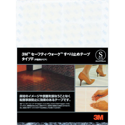スリーエム ジャパン 3M セーフティ・ウォーク タイプF 35X35mm クリア 96枚入り F CLE S 1袋(96枚)（直送品）