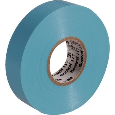 スリーエム ジャパン 3M ビニールテープ 117 水色 19mmX20m 10巻入り L/B 20 10P 1パック(10巻)（直送品）