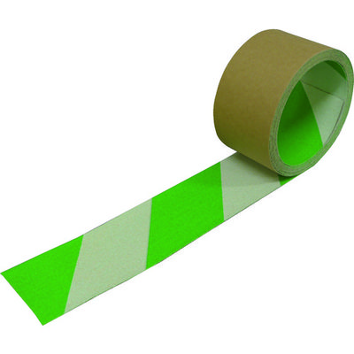 日本レヂボン NCA 蛍光ノンスリップ ゼブラタイプ 安全ゾーン 幅50mm×長さ3m×厚さ0.85mm NSP-503-FLZ-GW 1巻（直送品）