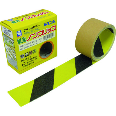 日本レヂボン NCA 蛍光ノンスリップ 50×3m ゼブラタイプ NSP-503-FLZ 1巻 245-7555（直送品）