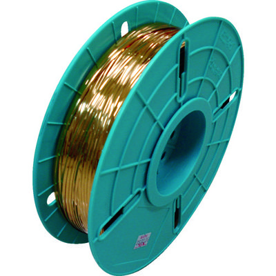 共和 ビニタイ PETリール巻(ダイヤ巻き) 金 4mm×750M QK750T11D 1セット(5巻) 353-6831（直送品）