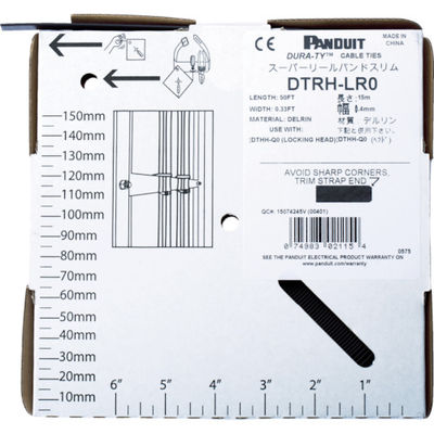 パンドウイットコーポレーション PANDUIT スーパーリールバンド スリムタイプ リールストラップ DTRH-LR0 1巻（直送品）