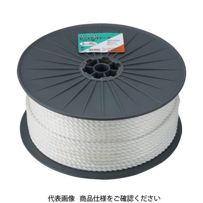 トラスコ中山 TRUSCO ビニロンロープ 3つ打 線径12mmX長さ100m R-12100 1巻 511-2541（直送品）