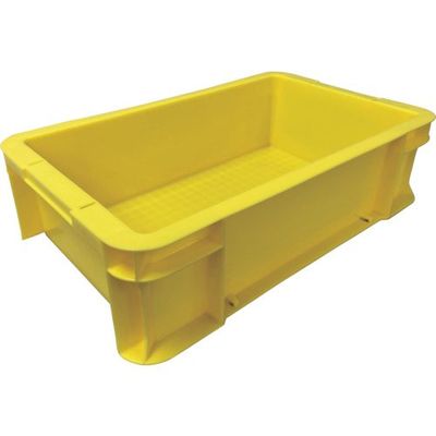 DICプラスチック DIC DA型コンテナ ボックス型 外寸:W450×D276×H124.5 イエロー 黄 DA-12 Y 1個（直送品）