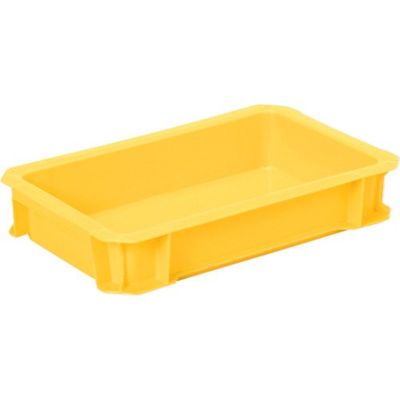 DICプラスチック DIC DA型コンテナDAー5L 外寸:W326×D204×H61 黄 DA-5L Y 1個 500-4845（直送品）