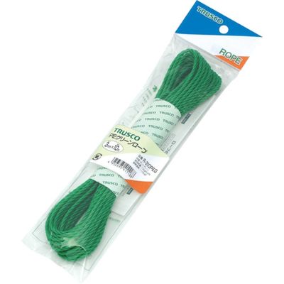 トラスコ中山 TRUSCO PEグリーンロープ 3つ打 線径3mmX長さ10m R-310PEG 1巻 511-2974（直送品）