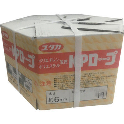 ユタカメイク KPメーターパックロープ 6mm×200m KMP-6 1巻 367-5777（直送品）